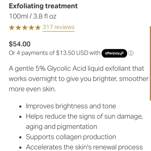 Alpha H liquid gold with glycolic acid 3.38 fl.oz NIB overnight facial - Picture 2 of 8